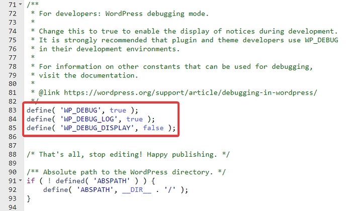 wpconfig file